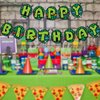 Superhero Happy Birthday Decorations Green American Comics Birthday Party Banner 1st Birthday Party Supplies Favors
