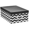 Pioneer Photo Albums B-1BW Photo Storage Box, Chevron Design