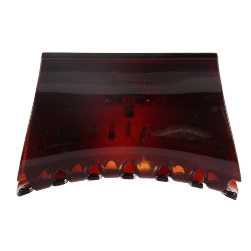 Caravan Celluloid Acetate Surf with Round Tortoise Shell Teeth Claw Clip, 0.5 Ounce