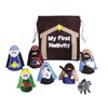 Felt Nativity Set for Kids, Christmas Activity Bag for Advent, Christian Play Figure Playset, Featuring Mary, Joseph, Baby Jesus, Shepherd, Wisemen, Donkey (8 Piece Set)