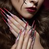 120 PCS Extra Long Nail Tips - Artificial Nails Tips Press On Nails Clear Natural False Nail Art Long Tips - Long Fake Nail Kit for Halloween,Nail Salons and Home (Transparent)