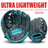 Franklin Sports Kids Baseball Glove - Youth Baseball, Softball + Teeball Glove for Boys + Girls - Shok Sorb Glove - Right Hand Throw - Graphite Blue - 10.5