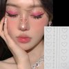3D Face Jewels Makeup Eyes Self-adhesive Crystal Diamond Tattoo Stickers Stars Heart Gems Pearl Rhinestones DIY Women Eyes Face Body Art Party Festival Accessories