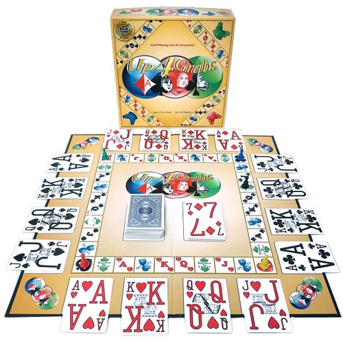 Up 4 Grabs – The Wild Card-Playing Board Game Packed with Twists and Turns – Classic Family & Adult Game Night Fun