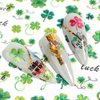 8Sheets St. Patrick’s Day Nail Art Stickers 3D Self Adhesive Shamrock Nail Decals, Luck of The Irish Leprechaun Shamrock Nail Deisgn Nail Supplies Nail Supplies