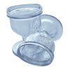 HealthAndYoga™ ChillEyes Transparent Eye Wash Cups for Safe, No-Pressure Eye Cleansing - with Storage Container - Eye Shaped Rim, Snug Fit (2 Pcs.)