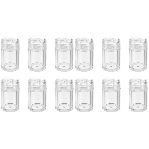 FOMIYES 12 Pcs Loose Powder Bottle Powder for Women Concealer Powder Sifter Jar Loose Powder Container Powder Bottles Empty Powder Dispenser Mini Containers Travel Plastic Makeup Cosmetic