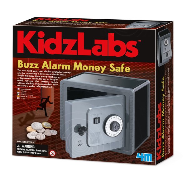 4M Buzz Alarm Money Safe Kit, Multicolor