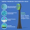 YMPBO 10 Pack Toothbrush Replacement Heads Compatible with 7AM2M AM101/AM105 Electric Toothbrush, Soft Dupont Brush Bristles, Black