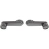 For Nissan Frontier Window Crank 1998-2004 Pair | Front | Set of 2 | Gray | Plastic | 8076001G2
