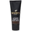 Woody's Detoxifying Activated Charcoal Body Wash with Walnut Extracts, Exfoliating Formula, Deep Clean, 8 Fl Oz