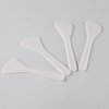 100Pcs Mini Disposable Cosmetic Spatulas Facial Care Cream Mask Spoon Stick Plastic Mixing Spatulas Makeup Scoop for Mixing and Sampling Makeup Cosmetic Beauty Tools, White