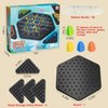 Chain Triangle Chess Game, Triggle Game, Educational Toy for Kids Ages 3+, Strategy Board Game for Family Game Nights, Suitable for 2 Players (Normal Model)