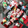 Blueweenly 36 Pcs Mini Christmas Stuffed Animal Bulk Christmas Plush Keychain Decorations Small Xmas Stuffed Plush Toy with Santa Hat Christmas Tree Plush Ornaments for Award Party Favors Gifts Decor