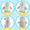 Houwsbaby 12'' LED Light Up Penguin Stuffed Animal Plush Toy for Kids Night Light Glowing and Huggable Soft Plush Toy Present for Kids Baby Boys Girls Birthday Festival Christmas