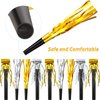 Skylety 48 Pcs Noise Makers Party Favors New Year Noise Makers Noise Makers for Sporting Events Eve Party Horns Whistles Gold Silver Party Blowers for Christmas Birthday Baby Shower Party Favors