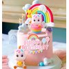 JeVenis Rainbow Unicorn Cake Topper & Party Favors - Unicorn & Rainbow Birthday Cake Decoration