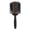 Phillips Brush Luxe Tourmaline Monster Vent 2 Professional Hair Brush (4.5” Diameter Barrel) - Vented Hairbrush Nylon Reinforced Boar Hair Bristles, Sleek Copper & Black Color