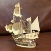 MPIUET 3D Wooden Puzzles for Adults Wooden Sailing Ship Model Kits for Adults, Wooden Watercraft Sailboat Model, 3D Jiasaw Puzzles, 3D Brain Teaser Puzzles, 6.5" × 2" × 6"