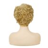 Beweig Short Curly Blonde Wigs for White Women Natural Looking Synthetic Heat Resistant Fiber Wig for Daily Use With Wig Cap