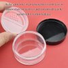 HAHIYO 3Pcs 20ml/0.68oz Plastic Empty Travel Powder Container Small Loose Powder Compact Case Makeup Cosmetic Jar Refillable Powder Box No Leak Powder Holder with Rotatable Sifter and Black Screw Lid