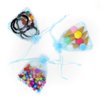 Dealglad 50Pcs Organza Bags 4x6 Inches, Sky Blue Sheer Drawstring Baby Shower Favor Bags Mesh Jewelry Pouches Wedding Candy Gift Bags
