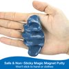 Arfun 2 Pack Magnetic Slime Putty with Magnet, Soft Magic Slime Hand Putty Stress Relief Thinking Educational Toy with Upgraded Magnet Christmas Birthday Gifts for Kids Adults(Blue, Gold)