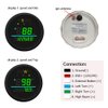 85mm Auto Digital Speedometer Odometer Tripmeter GPS Type 0-999 KM/H MPH with Turn Light High Beam 9-32VDC Waterproof for Car Motorbike Truck (Green)