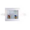 Eastman 1/2 Inch Sweat Connection x 3/4 Inch MHT Washing Machine Outlet Box, Push to Connect Brass Plumbing Fittings, Center Drain, 60248