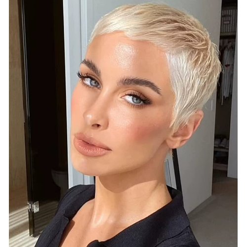 WOCWIG Short Blonde Hair Wigs For Black Women Short Wig Short Pixie Cuts Wigs For Black Women Synthetic Short Wigs For Black Women African American Women Wigs (DZ1225)