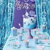Under The Sea Party Decorations,Blue Backdrop*4+Bubble Garlands*6+Tape*1 for Beach,Water,Pool,Ocean Themed,Mermaid Birthday Decorations,Ocean Baby Shower Party