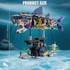 TYCOLE Mechanical Shark Building Set,Sea Animal Toy Kit with Rotatable Function and Display Stand,Creative STEM Toy Compatible with Legos,Christmas Birthday Gift for Adults and Kids 8-12(699PCS)