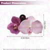 Orchid Hair Clip Butterfly Orchid Hair Claw Clip for Women - Hawaiian Flower Hair Clips Orchid Hair Clips For Women - Womens Floral Hair Claw Clips - Stylish Floral Hair Accessories (Pink-Purple)