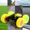 28°C Remote Control Car RC Car Toys for Boys 8-12, Rotating Stunt Cars with Headlight Wheel Light, Double-Sided Driving 360°Flips Rotating Car Toy for Boys Girls Birthday (Yellow)