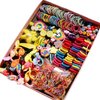 YANRONG 1189PCS Hair Accessories Set - Candy Colors Nylon Hair Ties, Disposable Rubber Bands, Hair Bands, and Hair Clips for Women and Girls - Hair Accessories (1189PCS Yellow)