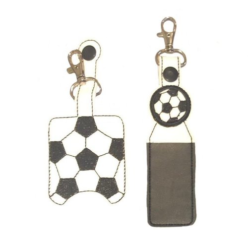 Soccer Hand Sanitizer Holder And/Or Lip Balm Holder