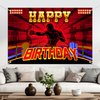 Boxing Happy Birthday Backdrop Banner Boxing Ring Competition Fight Nights Boxing Champion Theme Background Decor for Boxer Men Boys Birthday Party Favors Decorations Supplies 72x43in-BECKTEN