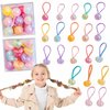 20 PCS Acrylic Blingbling Cute Candy Color Hair Bands Girls Hair Ring Ponytail Holder Hair Accessories for Toddlers girls Teens