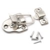 SDTC Tech 2-Pack Antique Duckbilled Toggle Latch Wooden Box Spring Loaded Hasp Latch Catch with Screws for Jewelry Box Cabinet Toolbox Trunks (Silver)