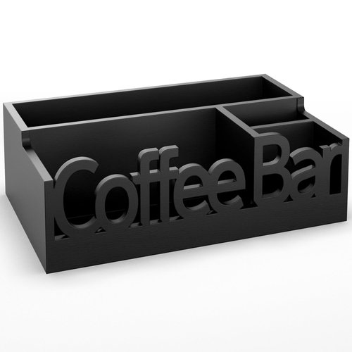 ADDFIT HOUSE Coffee Station Organizer - Wooden Coffee Organizer for Office&Home, Coffee Station Organizer for Countertop, Coffee Bar Organizer for Countertop, Coffee Organizer Station for Countertop