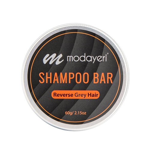 Reverse Grey Hair Shampoo Bar - Moisturizer, Extra Strength Refreshing Scalp , Gray Hair Coverage, Darkening, Natural Solid Shampoo, for Women and Men, Restore Shiny Hair, Paraben Free, 2.15 Oz