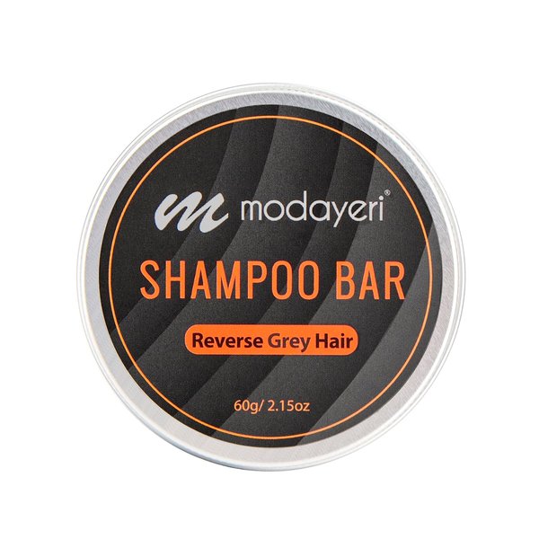 Reverse Grey Hair Shampoo Bar - Moisturizer, Extra Strength Refreshing Scalp , Gray Hair Coverage, Darkening, Natural Solid Shampoo, for Women and Men, Restore Shiny Hair, Paraben Free, 2.15 Oz