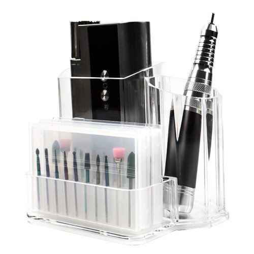 BQAN Nail Drill Holder Box Professional Organizers And Storage For Nail Tech, Nail Drill Stand Display Storage Nail Desk Organizer for Nail Lovers
