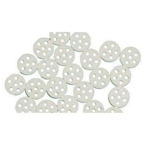 10 Pack Aura Honeycomb Frosted Clear Glass Screens 7-9mm Diameter - Made in USA