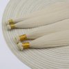 Full Shine Genius Weft Hair Extensions Hand Tied Weft Human Hair Extensions Color White Blonde Hair Extensions Hand Tied Weft Human Hair Extensions Remy Straight Hair Weft Extensions 18 Inch 80G