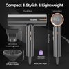 YASHE Hair Dryer with Diffuser, 1400W High-Speed Brushless Motor, 110,000 RPM Fast Drying of All Hair Types, Thermo-Control Negative Ionic Blow Dryer, 4 Temps & 3 Speeds, Lightweight for Home Travel
