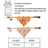 ADOGGYGO Fall Cat Collars Breakaway with Removable Bandana, Adjustable Autumn Thanksgiving Cat Collar Cute Fall Leaves Cat Bandana Collar for Cats Kittens (Fall)