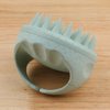 ISCRIO Scalp Massager, 2 Pack Shampoo Brush, Scalp Exfoliator for Dandruff Removal, Scalp Scrubber with Soft Silicone Bristles, Scalp Massager for Hair Growth (Green&Beige)