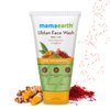 Mamaearth Ubtan Natural Face Wash for Tan Removal | Gentle Hydrating Facial Dirt & Excess Oil Cleanser | with Turmeric & Saffron Extract | 5.07 Fl Oz (150ml)