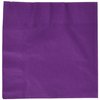 Durable 2-Ply Plain Luncheon Napkins Eco Party Tableware, Plum, Paper, 6" x 6", Pack of 50